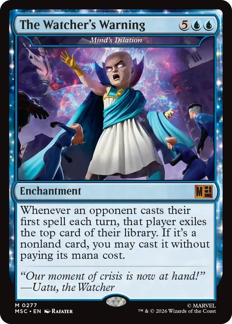 Image for The Watcher's Warning - Mind's Dilation (Surge Foil) (277) (MSC) - Magic: The Gathering
