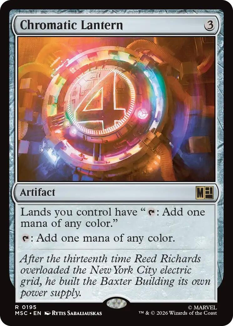 Image for Chromatic Lantern (Surge Foil) (195) (MSC) - Magic: The Gathering