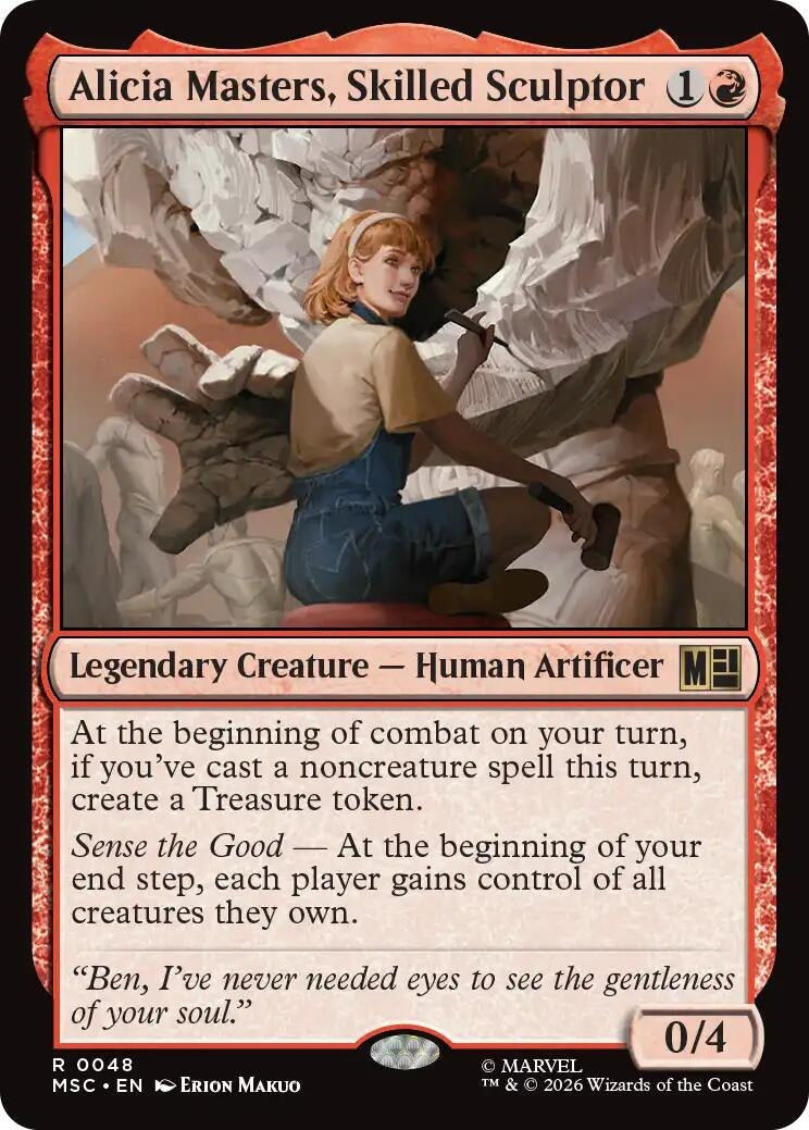Image for Alicia Masters, Skilled Sculptor (48) (MSC) - Magic: The Gathering
