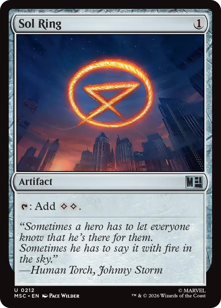 Image for Sol Ring (0212) (Surge Foil) (212) (MSC) - Magic: The Gathering