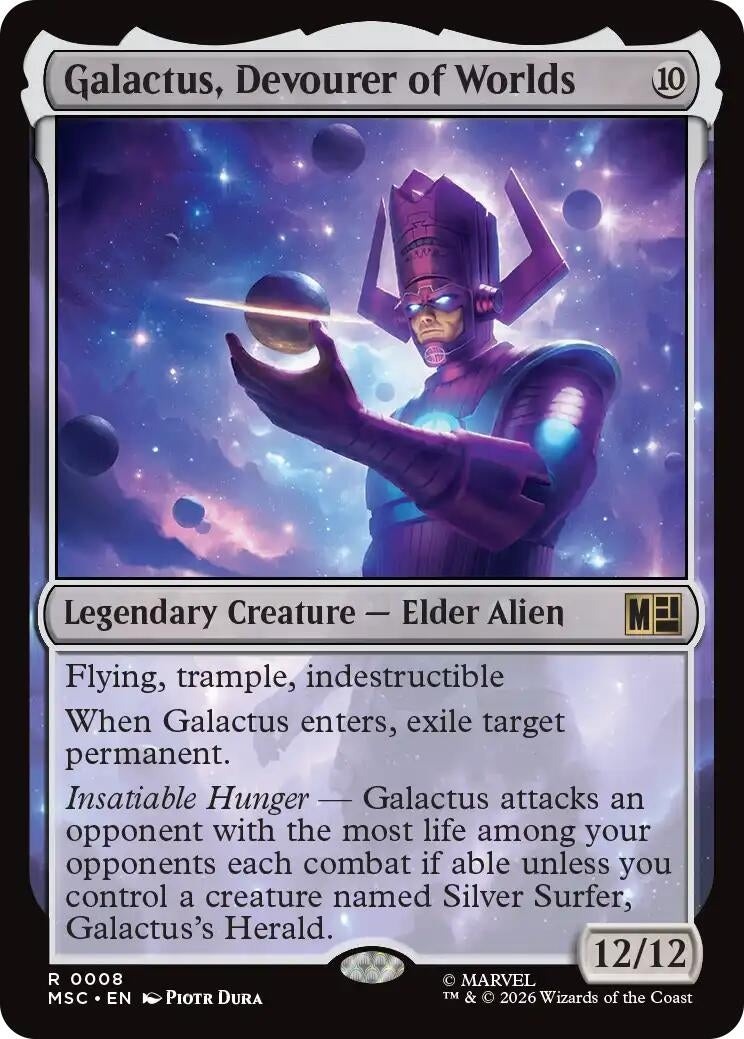 Image for Galactus, Devourer of Worlds (Surge Foil) (8) (MSC) - Magic: The Gathering