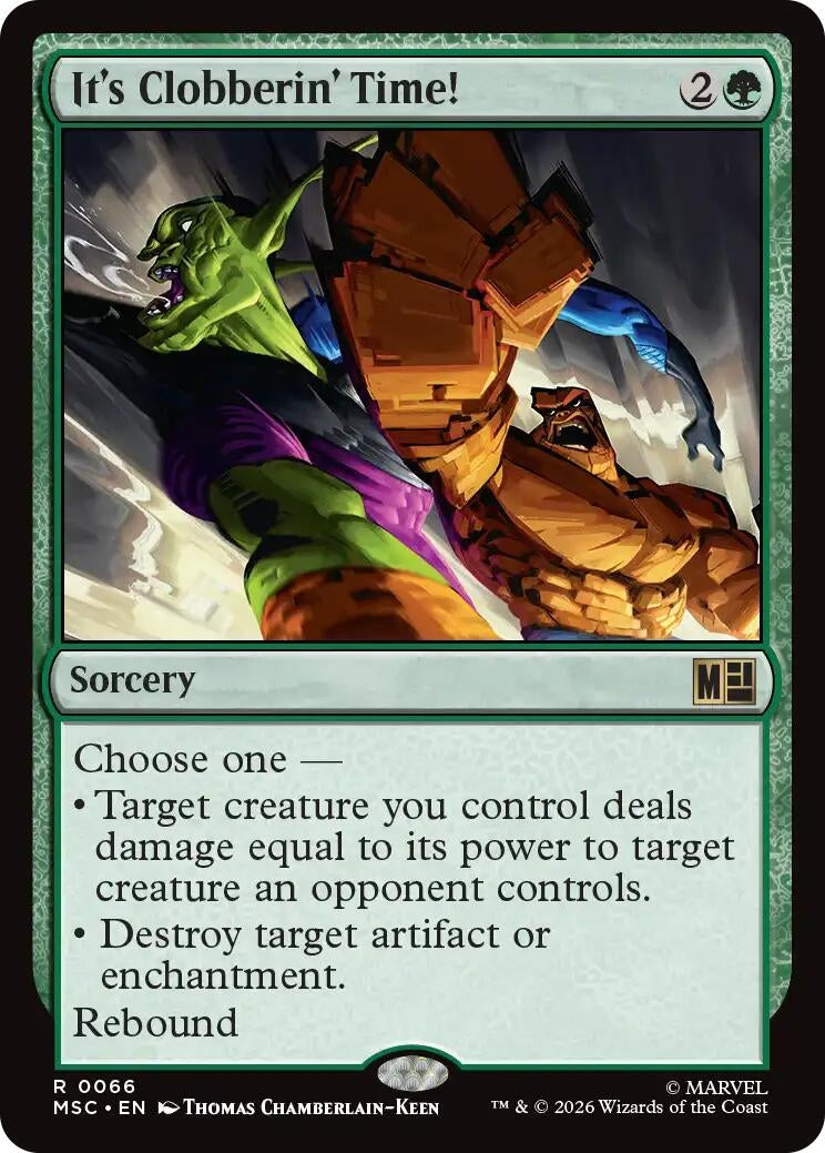 Image for It's Clobberin' Time! (Surge Foil) (66) (MSC) - Magic: The Gathering