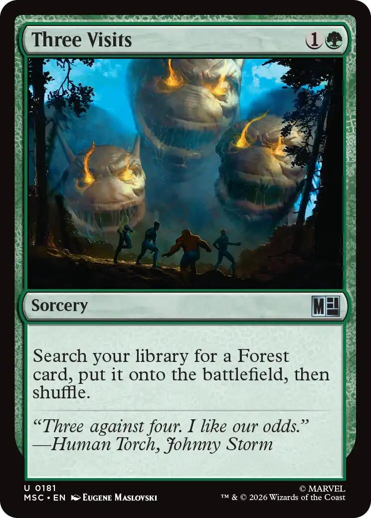Image for Three Visits (Surge Foil) (181) (MSC) - Magic: The Gathering
