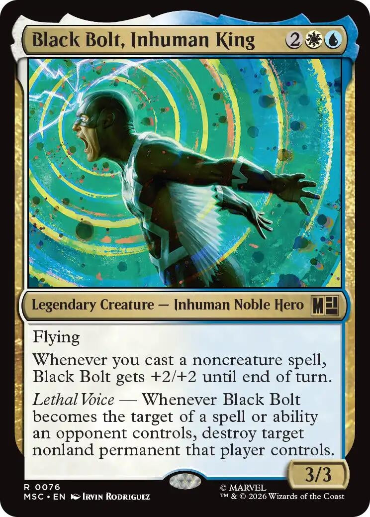 Image for Black Bolt, Inhuman King (76) (MSC) - Magic: The Gathering