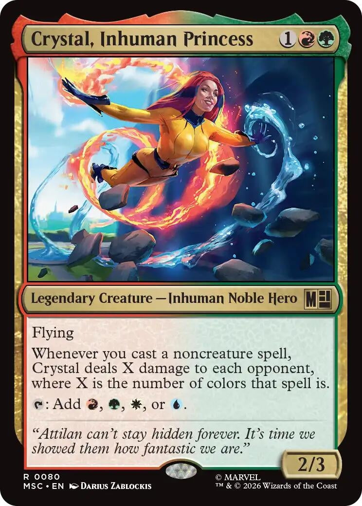 Image for Crystal, Inhuman Princess (80) (MSC) - Magic: The Gathering