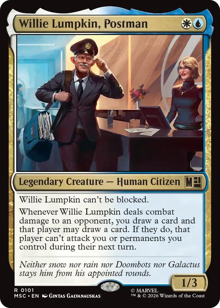 Image for Willie Lumpkin, Postman (Surge Foil) (101) (MSC) - Magic: The Gathering