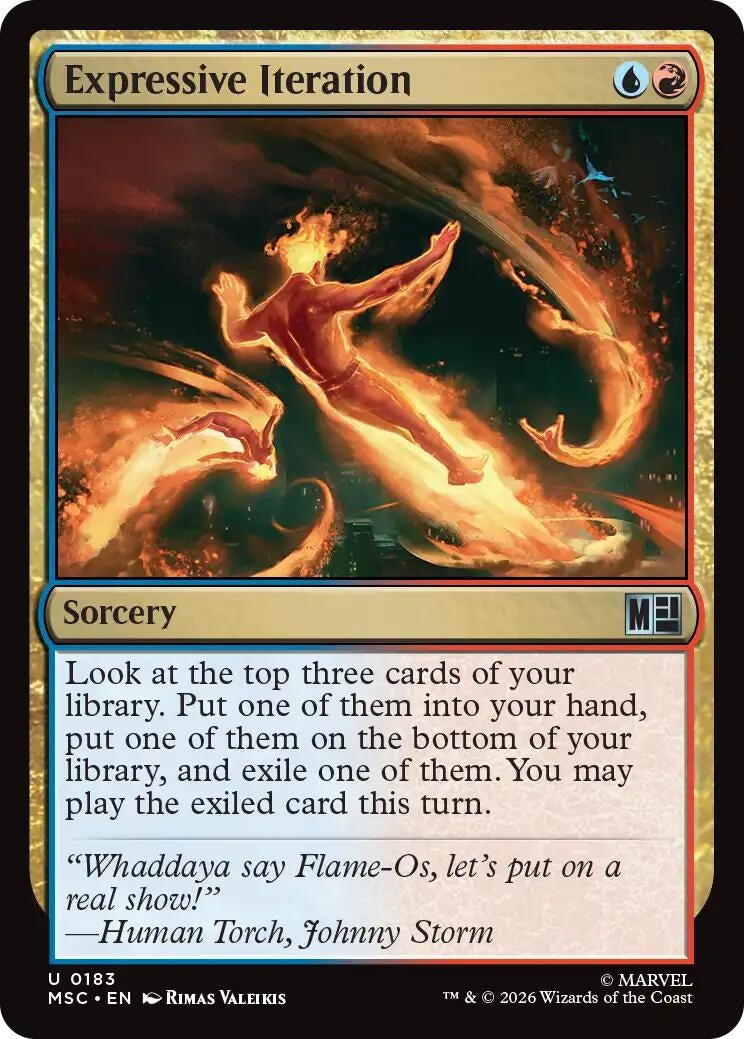 Image for Expressive Iteration (Surge Foil) (183) (MSC) - Magic: The Gathering