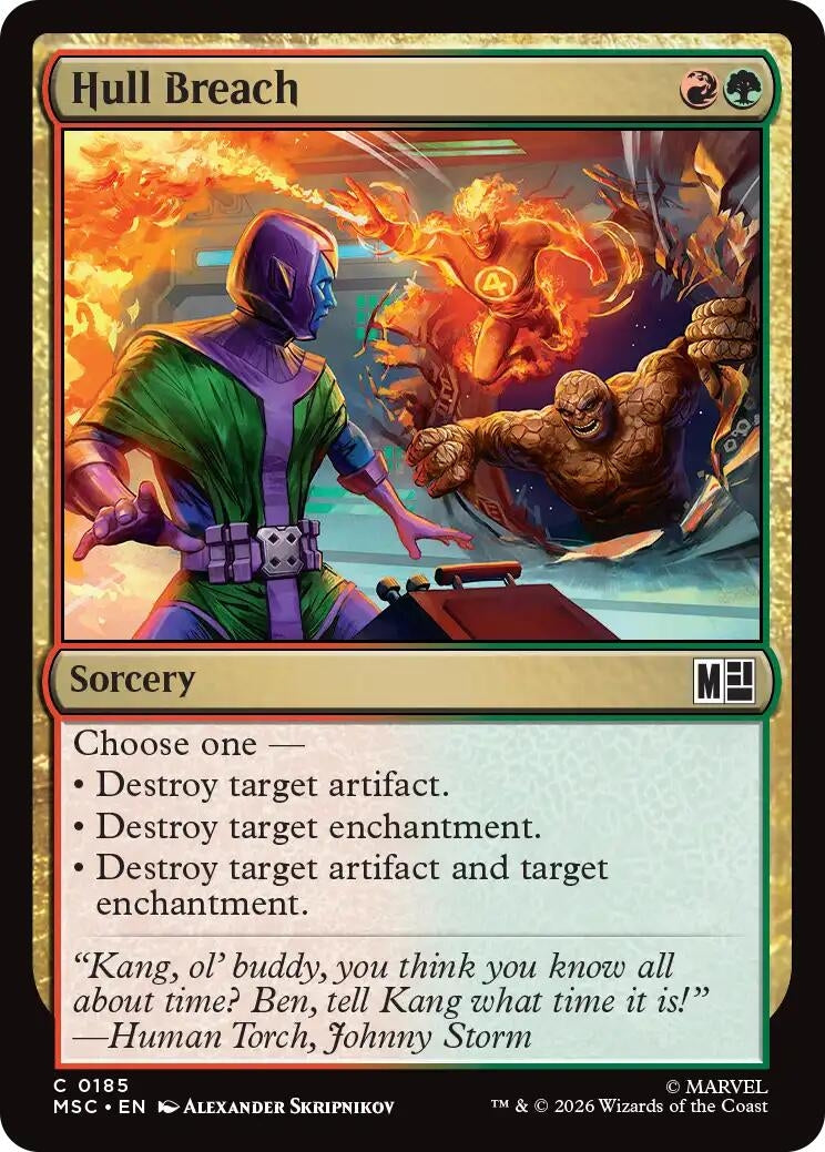Image for Hull Breach (Surge Foil) (185) (MSC) - Magic: The Gathering