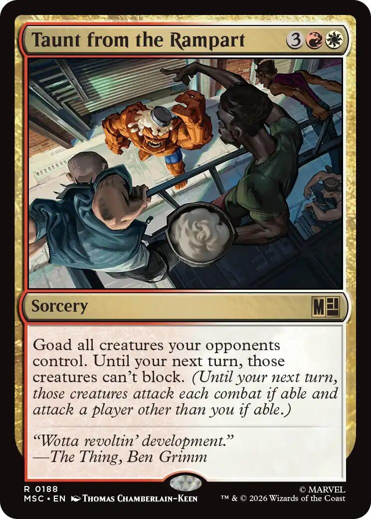Image for Taunt from the Rampart (Surge Foil) (188) (MSC) - Magic: The Gathering
