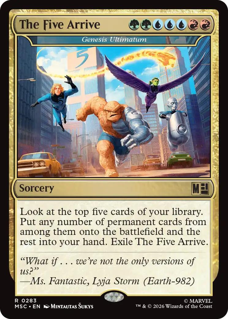Image for The Five Arrive - Genesis Ultimatum (Surge Foil) (283) (MSC) - Magic: The Gathering