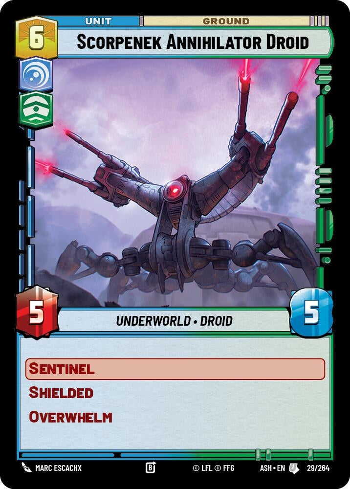 Image for Scorpenek Annihilator Droid (29/264) (ASH) - Star Wars: Unlimited