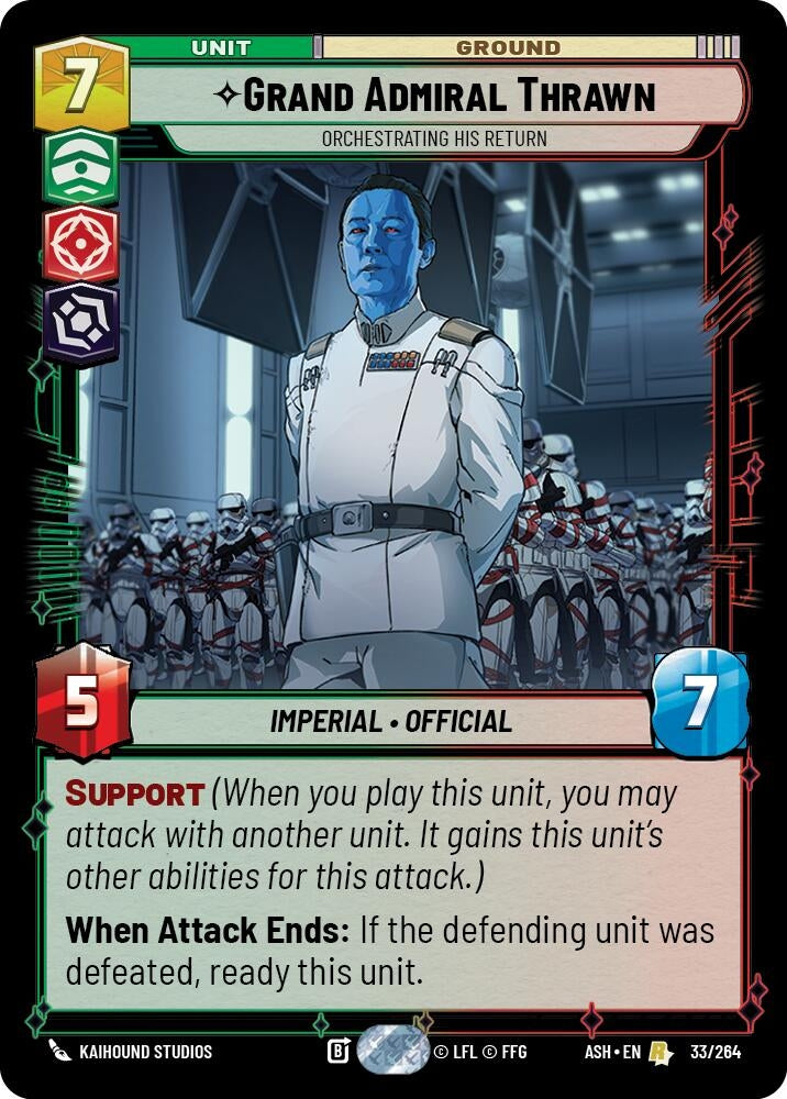 Image for Grand Admiral Thrawn - Orchestrating His Return (33/264) (ASH) - Star Wars: Unlimited