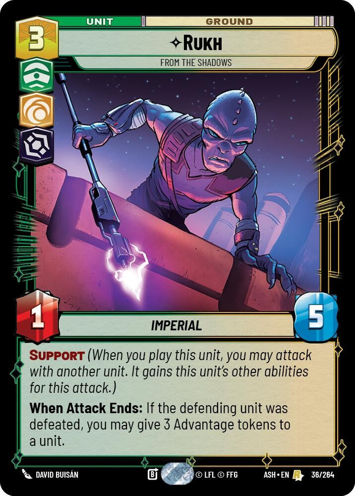 Image for Rukh - From the Shadows (36/264) (ASH) - Star Wars: Unlimited