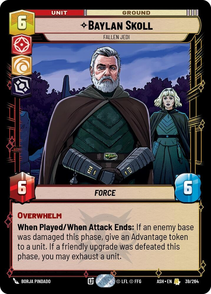 Image for Baylan Skoll - Fallen Jedi (39/264) (ASH) - Star Wars: Unlimited