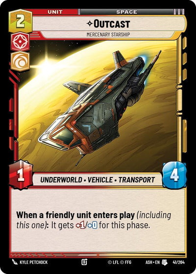 Outcast - Mercenary Starship (41/264) (ASH)