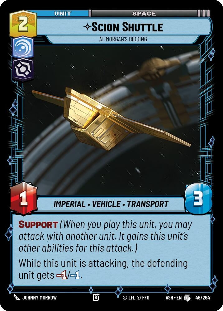 Image for Scion Shuttle - At Morgan's Bidding (46/264) (ASH) - Star Wars: Unlimited