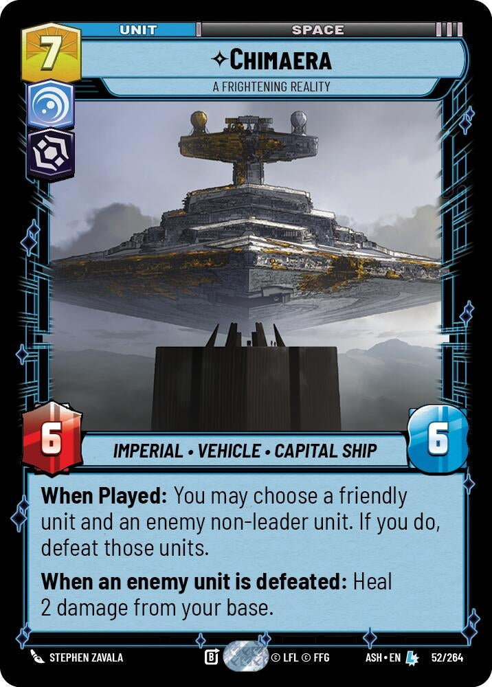 Image for Chimaera - A Frightening Reality (52/264) (ASH) - Star Wars: Unlimited