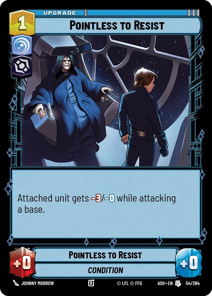Image for Pointless to Resist (54/264) (ASH) - Star Wars: Unlimited