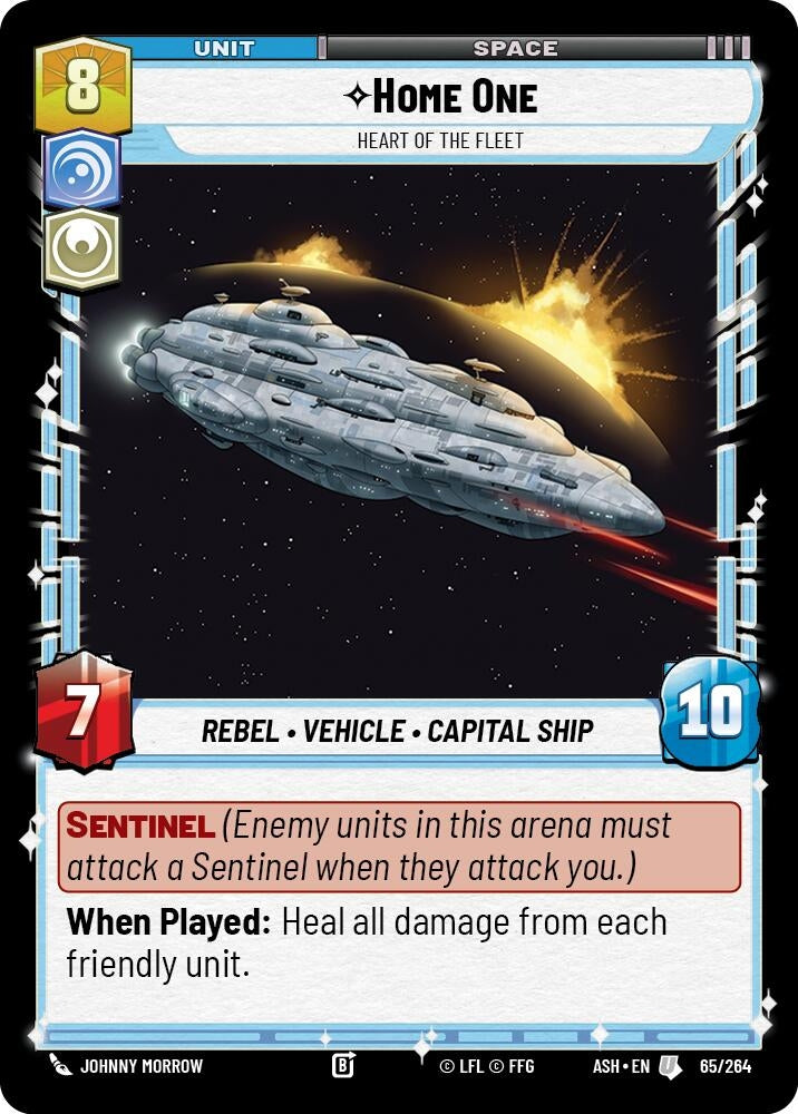 Image for Home One - Heart of the Fleet (65/264) (ASH) - Star Wars: Unlimited