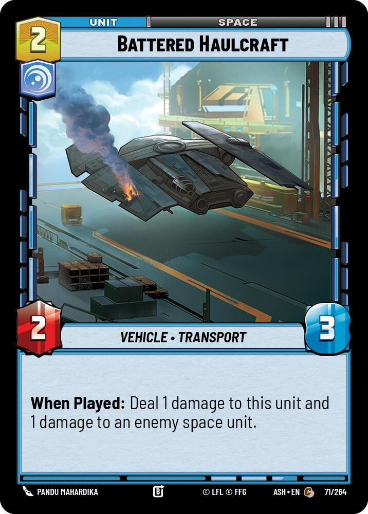 Image for Battered Haulcraft (71/264) (ASH) - Star Wars: Unlimited