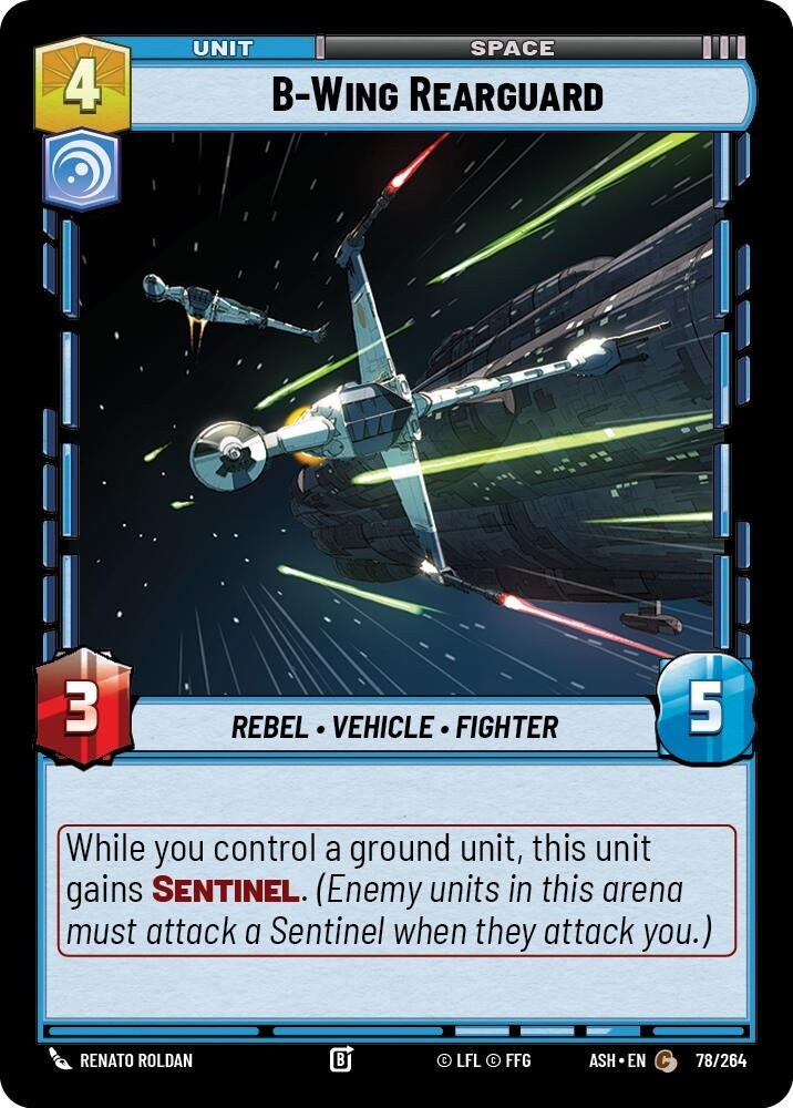 Image for B-Wing Rearguard (78/264) (ASH) - Star Wars: Unlimited