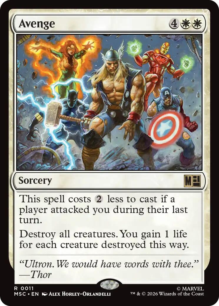 Image for Avenge (Surge Foil) (11) (MSC) - Magic: The Gathering