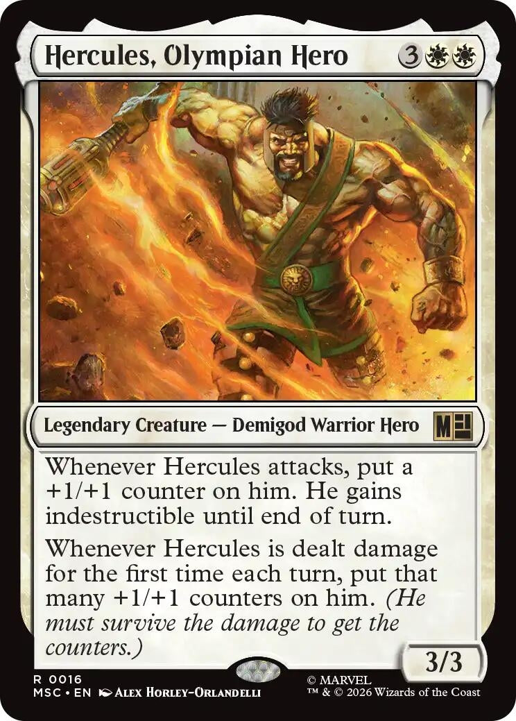 Image for Hercules, Olympian Hero (Surge Foil) (16) (MSC) - Magic: The Gathering