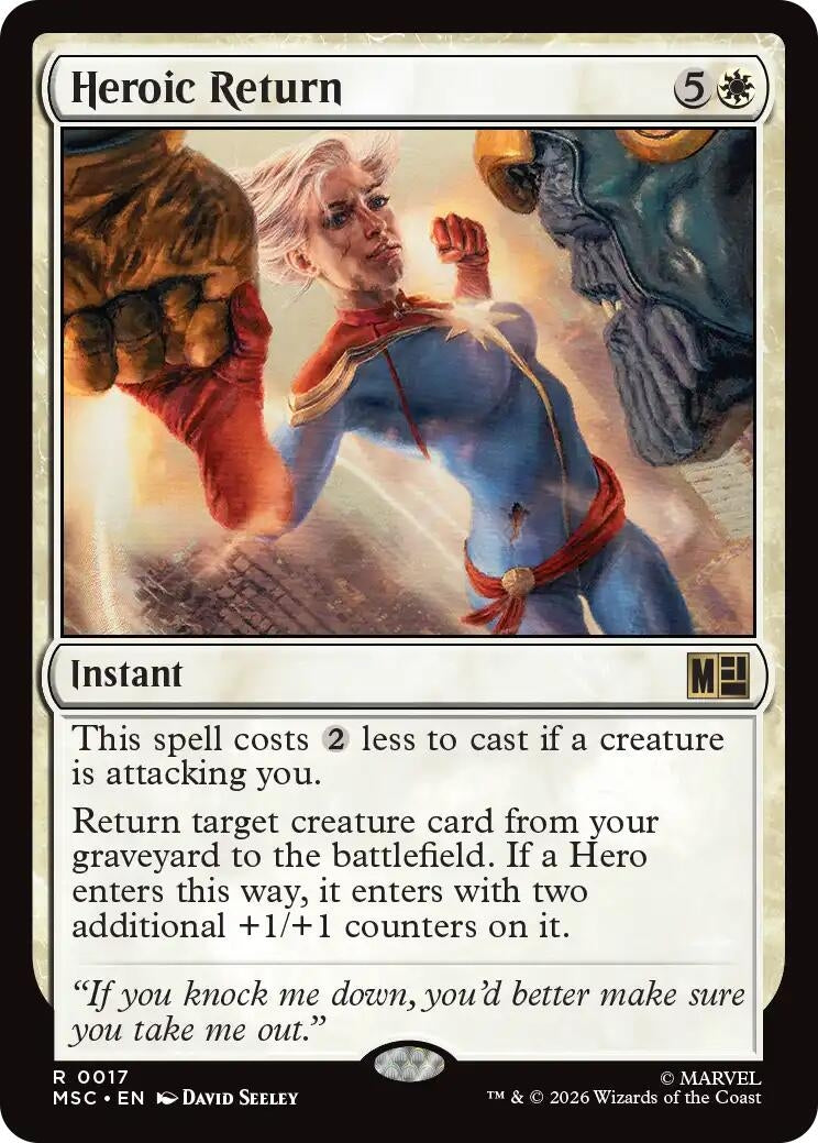 Image for Heroic Return (Surge Foil) (17) (MSC) - Magic: The Gathering