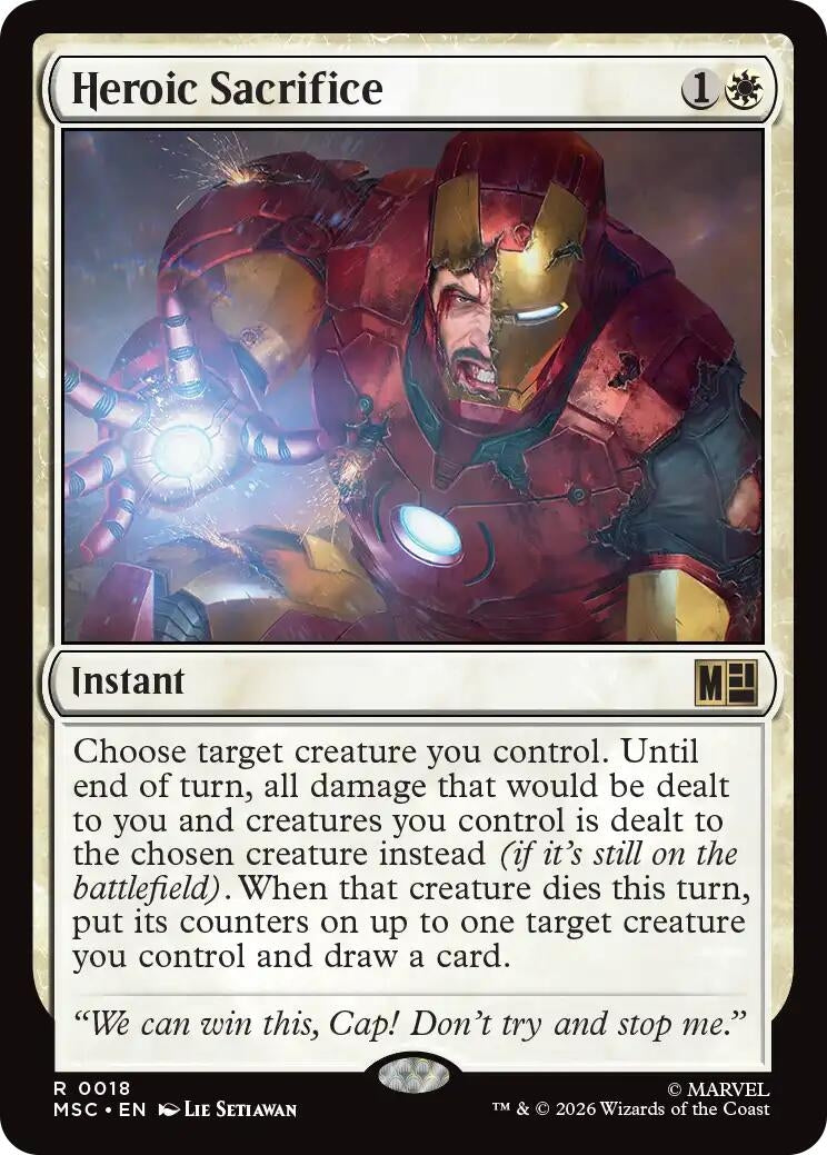 Image for Heroic Sacrifice (Surge Foil) (18) (MSC) - Magic: The Gathering