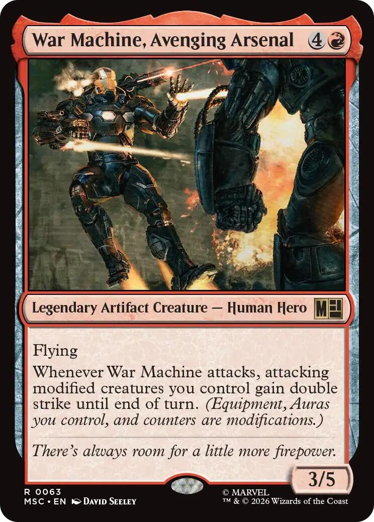 Image for War Machine, Avenging Arsenal (Surge Foil) (63) (MSC) - Magic: The Gathering
