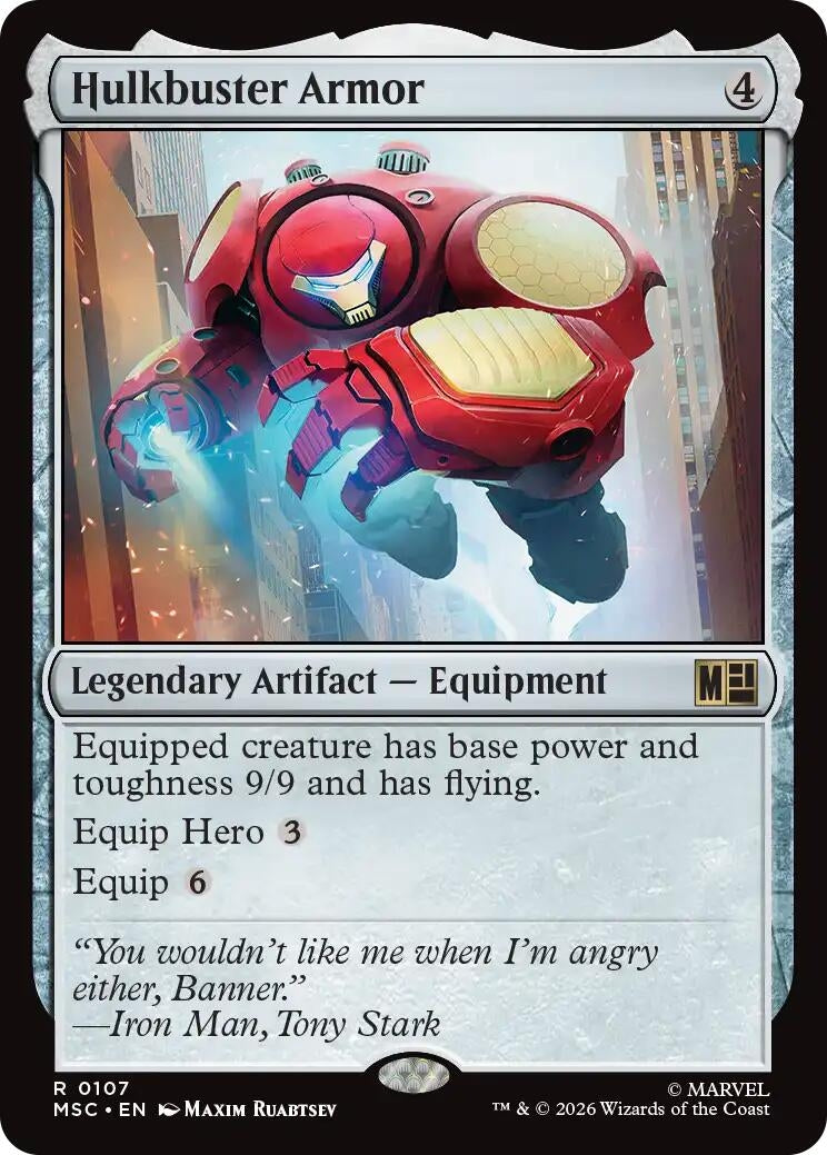 Image for Hulkbuster Armor (Surge Foil) (107) (MSC) - Magic: The Gathering