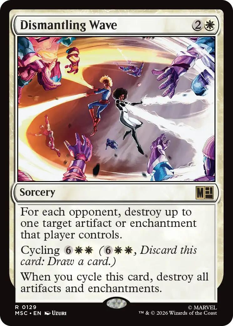 Image for Dismantling Wave (Surge Foil) (129) (MSC) - Magic: The Gathering