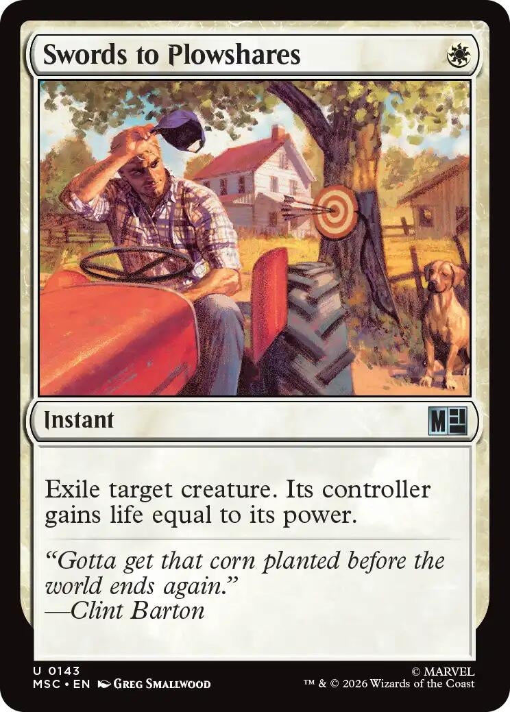 Image for Swords to Plowshares (Surge Foil) (143) (MSC) - Magic: The Gathering