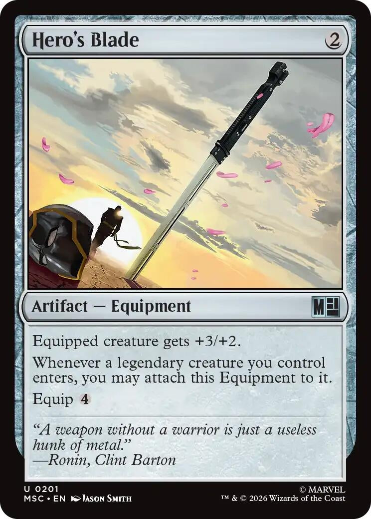 Image for Hero's Blade (Surge Foil) (201) (MSC) - Magic: The Gathering