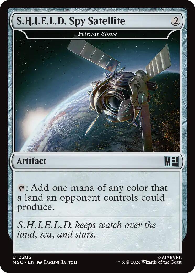 Image for S.H.I.E.L.D. Spy Satellite - Fellwar Stone (Surge Foil) (285) (MSC) - Magic: The Gathering