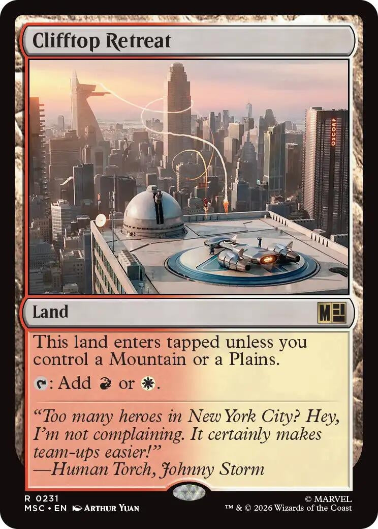 Image for Clifftop Retreat (Surge Foil) (231) (MSC) - Magic: The Gathering