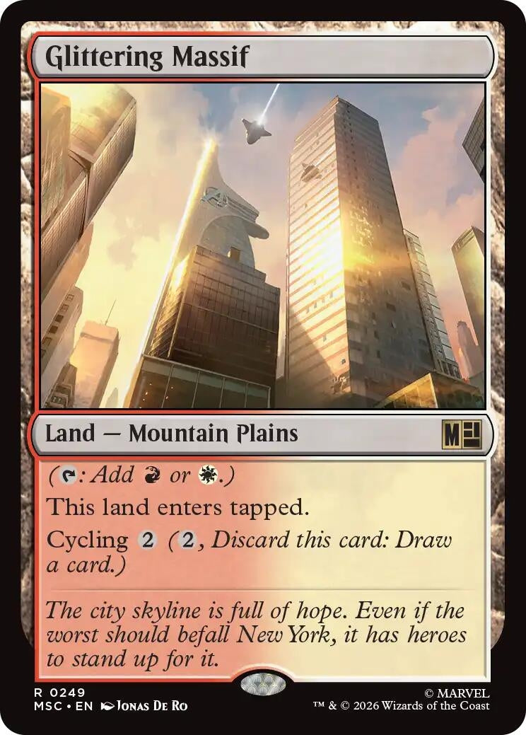 Image for Glittering Massif (Surge Foil) (249) (MSC) - Magic: The Gathering