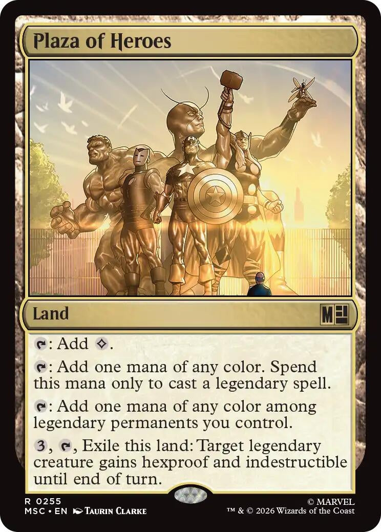 Image for Plaza of Heroes (Surge Foil) (255) (MSC) - Magic: The Gathering