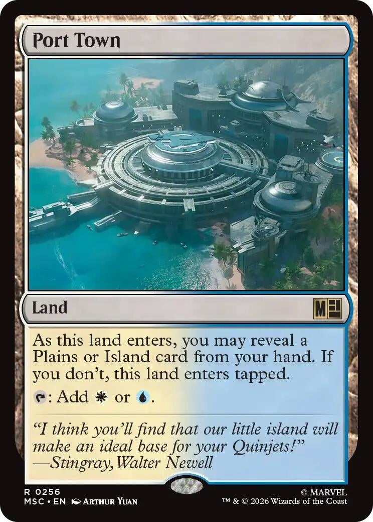 Image for Port Town (Surge Foil) (256) (MSC) - Magic: The Gathering