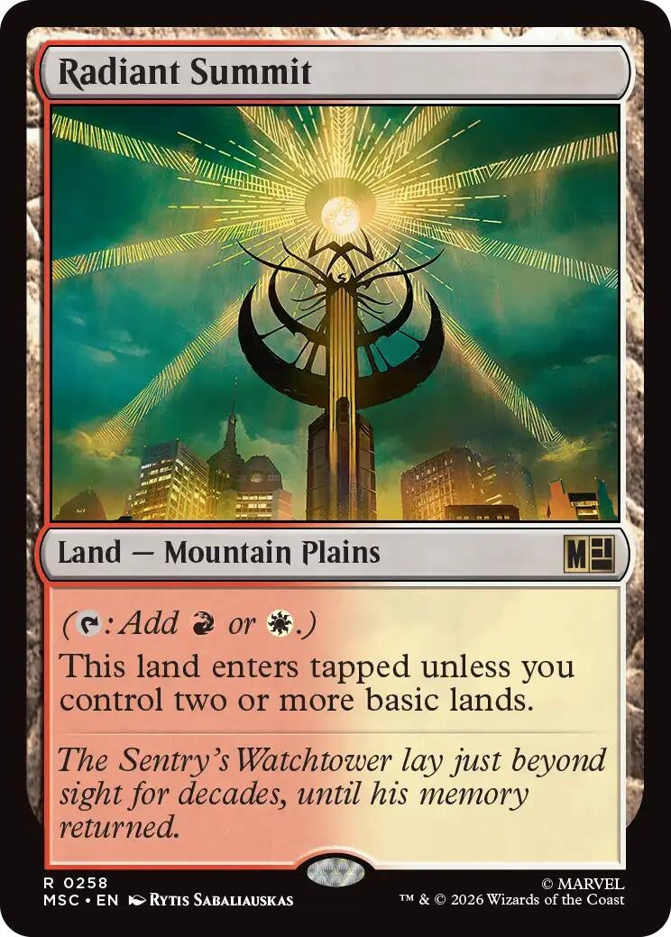 Image for Radiant Summit (Surge Foil) (258) (MSC) - Magic: The Gathering