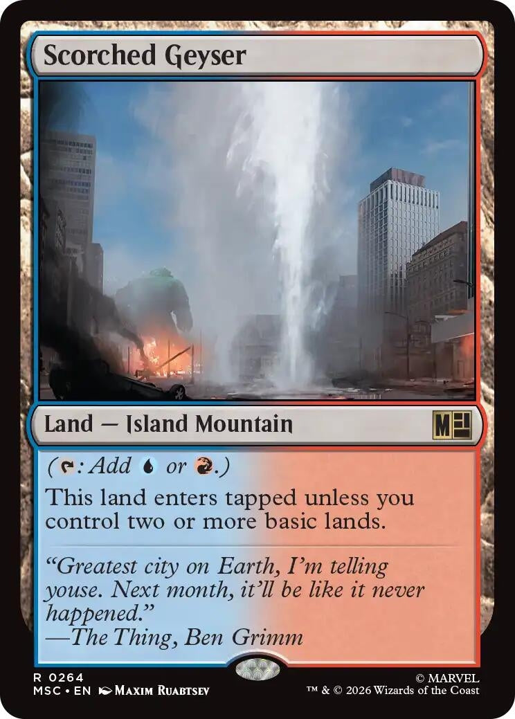Image for Scorched Geyser (Surge Foil) (264) (MSC) - Magic: The Gathering
