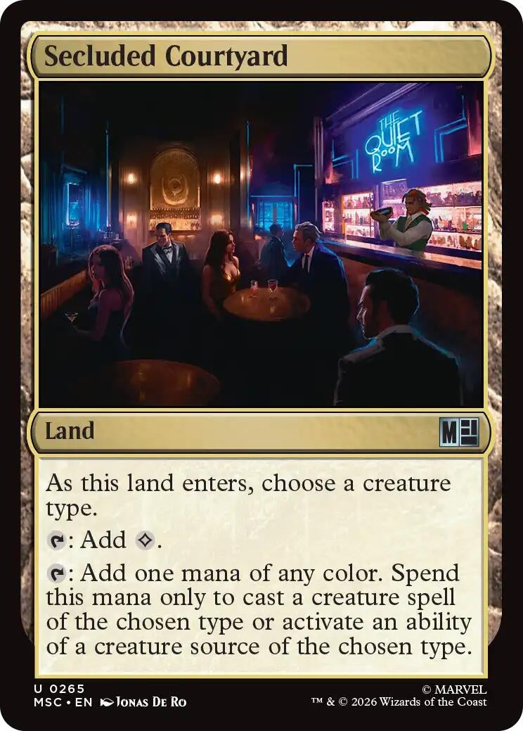Image for Secluded Courtyard (Surge Foil) (265) (MSC) - Magic: The Gathering