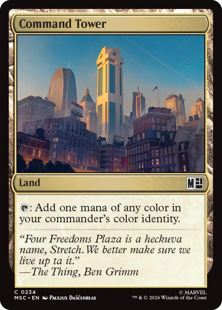 Image for Command Tower (0234) (Surge Foil) (234) (MSC) - Magic: The Gathering