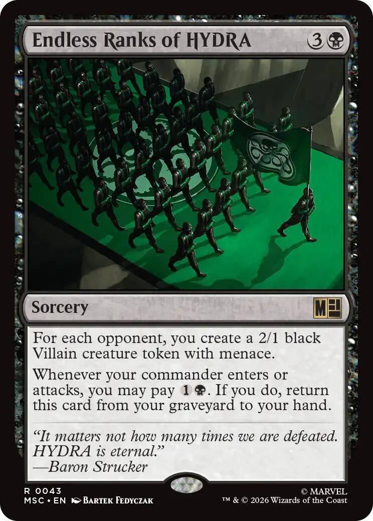 Image for Endless Ranks of HYDRA (43) (MSC) - Magic: The Gathering