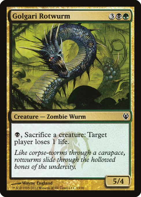 Golgari Rotwurm - Duel Decks: Izzet vs. Golgari - 63