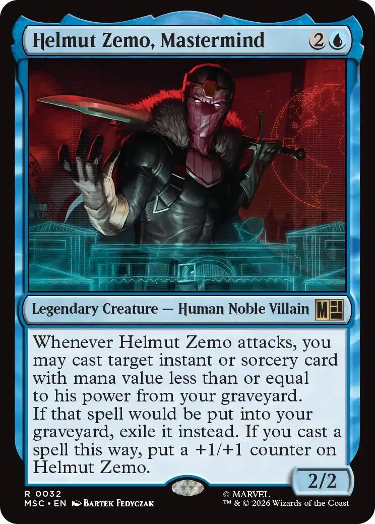 Image for Helmut Zemo, Mastermind (Surge Foil) (32) (MSC) - Magic: The Gathering