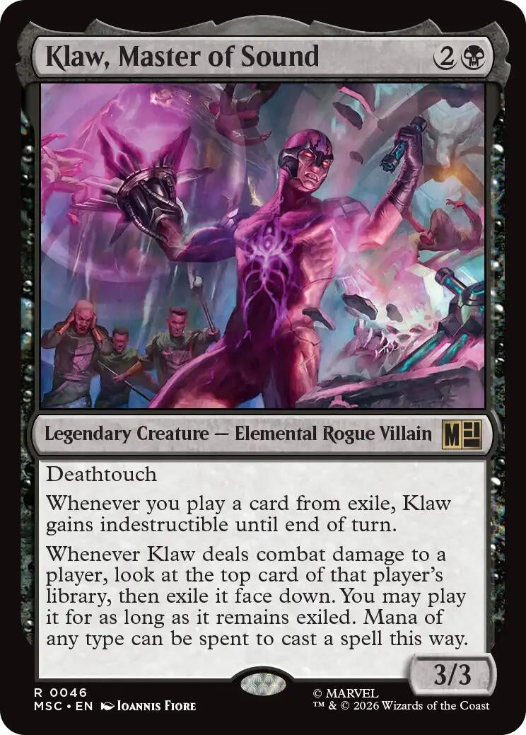 Image for Klaw, Master of Sound (Surge Foil) (46) (MSC) - Magic: The Gathering