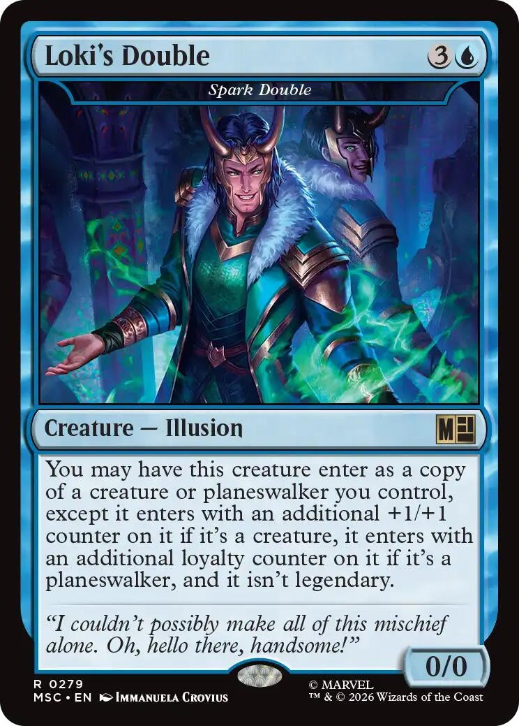 Image for Loki's Double - Spark Double (Surge Foil) (279) (MSC) - Magic: The Gathering