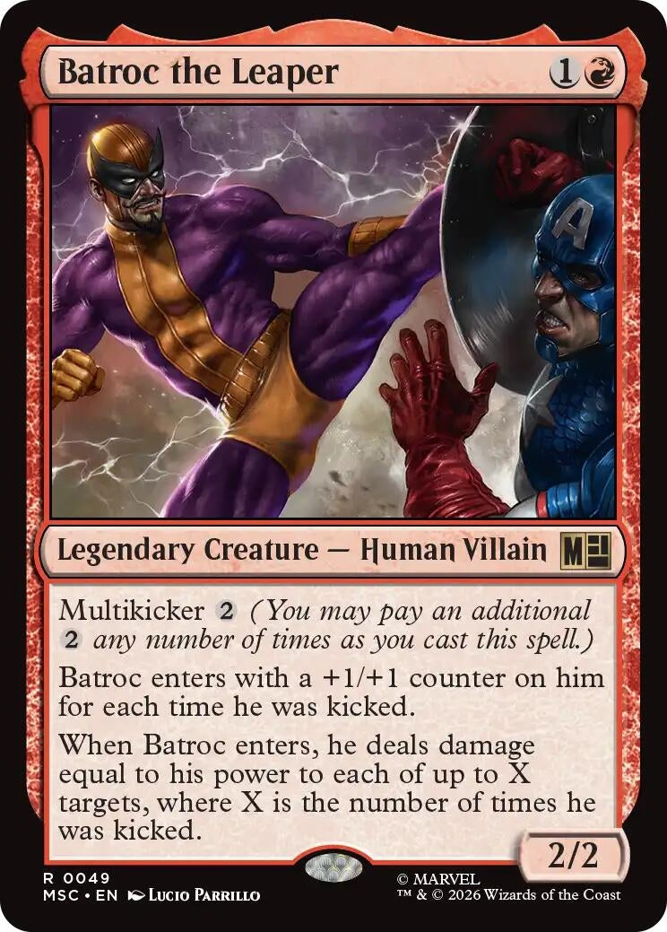 Image for Batroc the Leaper (Surge Foil) (49) (MSC) - Magic: The Gathering