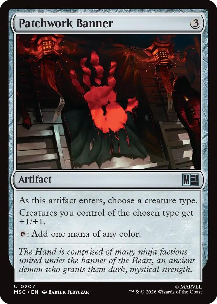 Image for Patchwork Banner (Surge Foil) (207) (MSC) - Magic: The Gathering